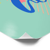 Retro Italian Ice Cream Cones ポスター (コーナー)