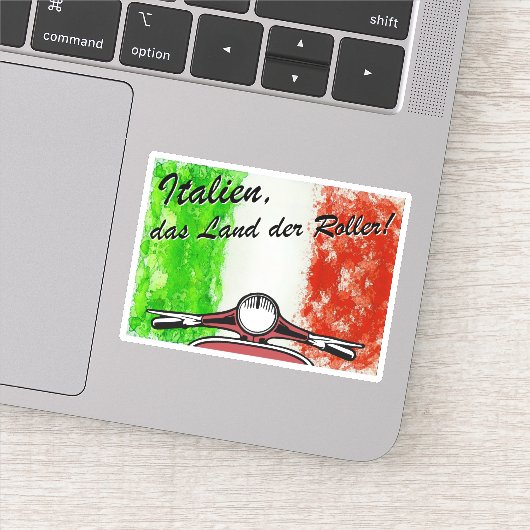 Retro Italien das Land der Roller シール (詳細)