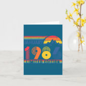 Retro January 1986 Limited Edition 40 Year Old 40t カード (黄色い花)