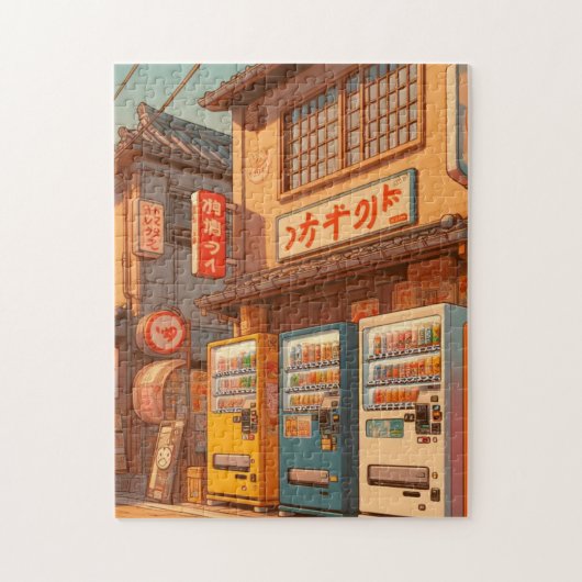 Retro Japanese Vending Machines – Showa Puzzle ジグソーパズル (縦)