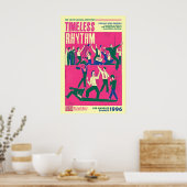 Retro Jazz Festival Poster Los Angeles 1996 Art ポスター (キッチン)