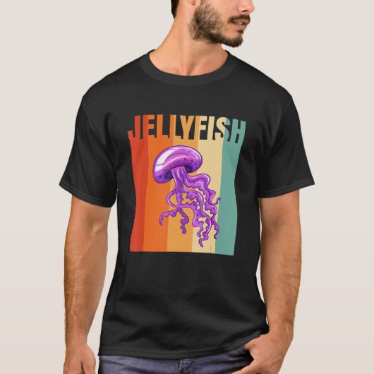 Retro Jellyfish 1 Tシャツ (正面)