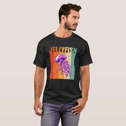 Retro Jellyfish 1 Tシャツ (正面フル)