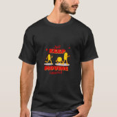 Retro Just Keep Moving Forward Yellow Character Gr Tシャツ (正面)