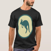 Retro Kangaroo Vintage  Wild Animal Tシャツ (正面)