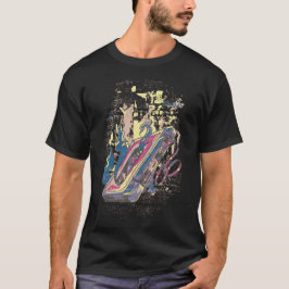 Retro Kassettenflamme - Vintage Musik-Design Tシャツ