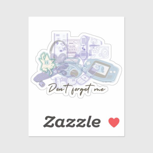 Retro Kawaii Nostalgia – Custom-Cut Vinyl Sticker シール (シート)