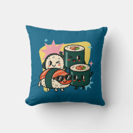Retro Kawaii Sushi Cute Japanese Food クッション