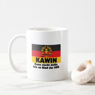 Retro Käwin Ich bin ein Kind der DDR Ostalgie コーヒーマグカップ