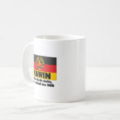 Retro Käwin Ich bin ein Kind der DDR Ostalgie コーヒーマグカップ (正面左)