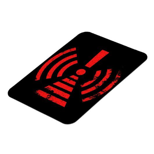 Retro Keep Back Energy Warning Symbol マグネット (左側)