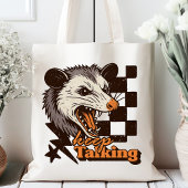 Retro Keep Talking Feral Possum: Angry Wild Animal トートバッグ