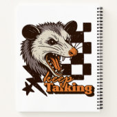 Retro Keep Talking Feral Possum: Angry Wild Animal ノートブック (裏面)