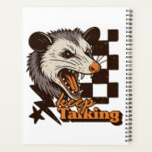 Retro Keep Talking Feral Possum: Angry Wild Animal プランナー手帳 (裏面)