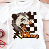 Retro Keep Talking Feral Possum: Angry Wild Animal ベビーボディスーツ