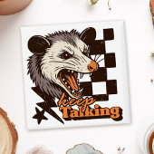 Retro Keep Talking Feral Possum: Angry Wild Animal マグネット