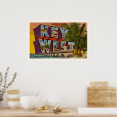 Retro Key West Florida 20x30 Postcard Print ポスター (キッチン)