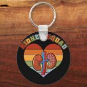 Retro Kidney Squad Team Nephrology Nurse Dialysis キーホルダー (正面)