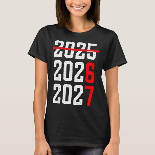Retro Kids Funny Happy New Year 2026 2027 67 Meme  Tシャツ (正面)