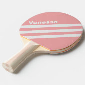 Retro Kiss Three Angled Striping with Name 卓球ラケット (正面アングル)