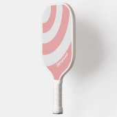 Retro Kiss Three Circle Stripe with Name ピックルボールラケット (左)