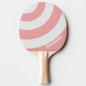 Retro Kiss Three Circle Stripe with Name 卓球ラケット (裏面)