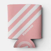 Retro Kiss Three Stripes with Name 缶クーラー (裏面)