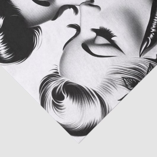 Retro Kissing Pin-ups 薄葉紙 (詳細)