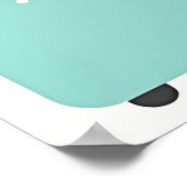 Retro Kitchen Appliances Pattern ポスター (角)