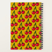 Retro Kitsch 70s Cherry Moms Famous Recipes Book ノートブック (裏面)