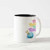 Retro Knitting Style Two-Tone Coffee Mug ツートーンマグカップ (正面右)