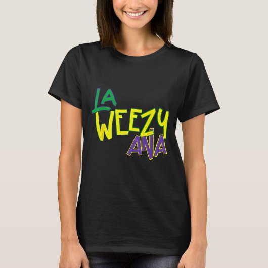 Retro La Weezy Ana Happy Mardi Gras Louisiana New Tシャツ (正面)