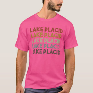 Retro Lake Placid New York funny Tシャツ