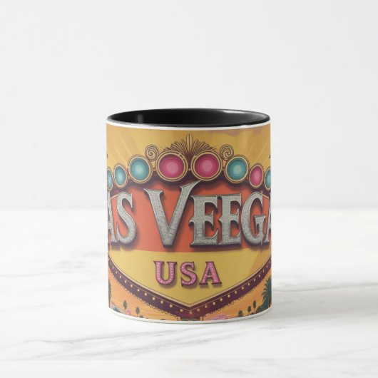 Retro Las Vegas Lights マグカップ (中央)
