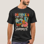 Retro Last Day of School s Out For Summer Teacher Tシャツ (正面)