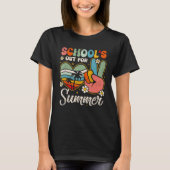 Retro Last Day of School s Out For Summer Teacher  Tシャツ (正面)