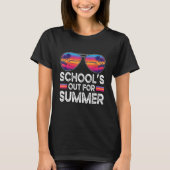 Retro Last Day Of School Schools Out For Summer Tシャツ (正面)