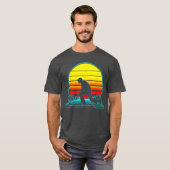 Retro Lawn Bowls Vaporwave gift gift Tシャツ (正面フル)