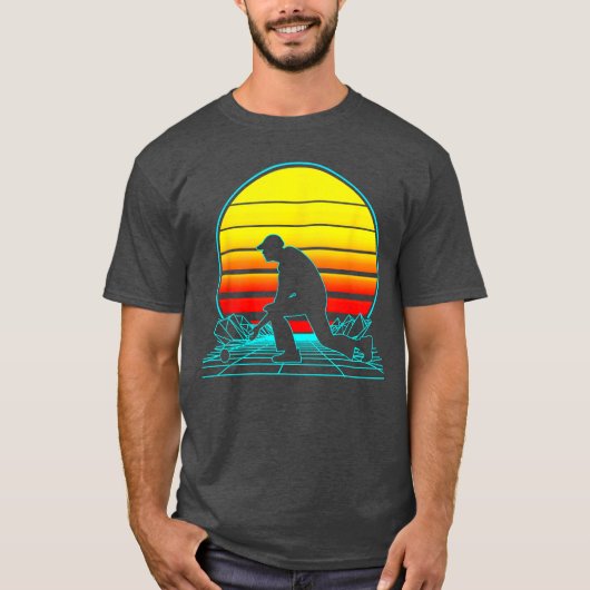 Retro Lawn Bowls Vaporwave gift gift Tシャツ (正面)