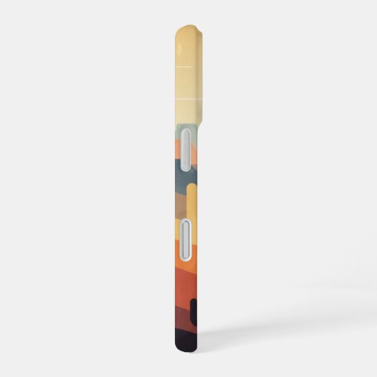 Retro Layered Canyons iPhone 16ケース (右側面)