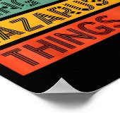 Retro Lazarus Quote Fun Identity Expression Graphi ポスター (角)