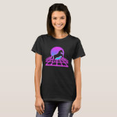 Retro Leaping Horse girl horse  horse owner Tシャツ (正面フル)