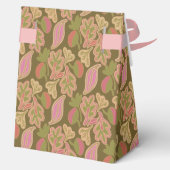 Retro leaves in bohem patterndesign Favor Box フェイバーボックス (裏面)