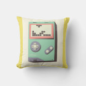 Retro LEGO Gameboy Throw Pillow – Fun Geeky Gift f クッション (正面)