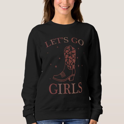Retro Let's Go Girls Bachelorette Bridal Party Gir スウェットシャツ (正面)