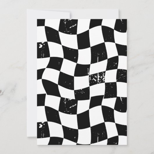 Retro Let's Party Birthday 招待状 (裏面)