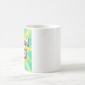 Retro lettering dream big text コーヒーマグカップ (中央)