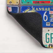 retro license plate collection マウスパッド (コーナー)