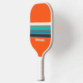 Retro Lifeguard Across Striping with Name ピックルボールラケット (左)