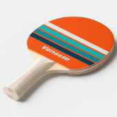 Retro Lifeguard Across Striping with Name 卓球ラケット (正面アングル)